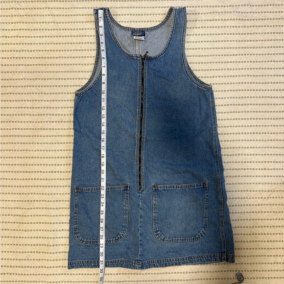 Vintage denim pinafore dress - Picture 4 of 5